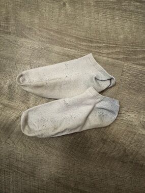 Well worn women’s gym socks